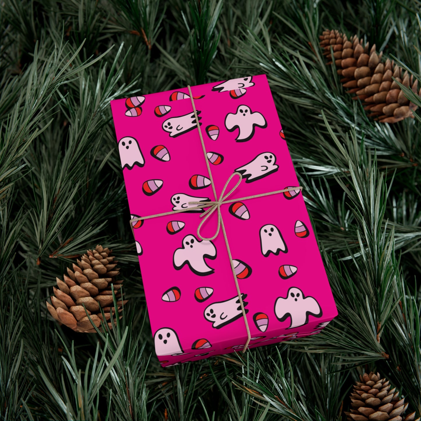 Pink Ghost - Gift Wrap Papers