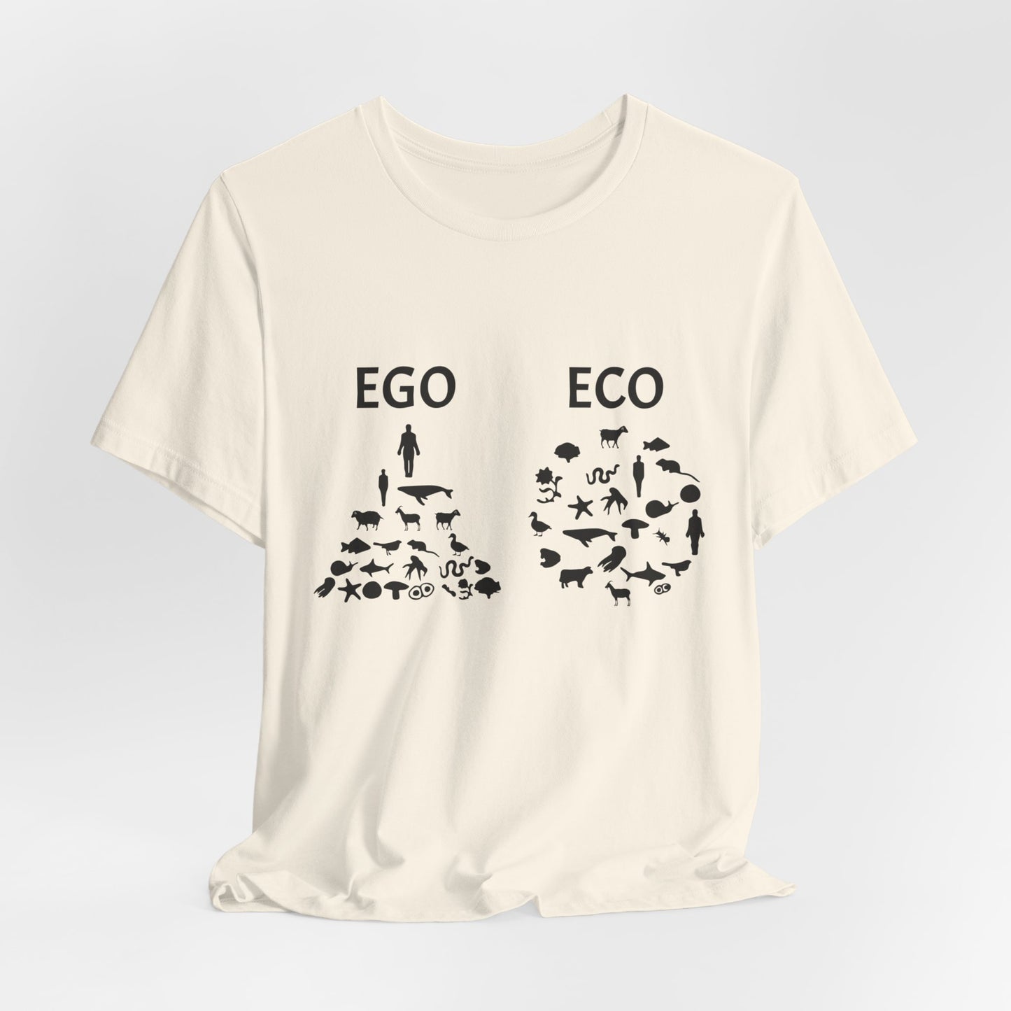 Vegan: Ego vs Eco - Unisex Jersey Short Sleeve Tee