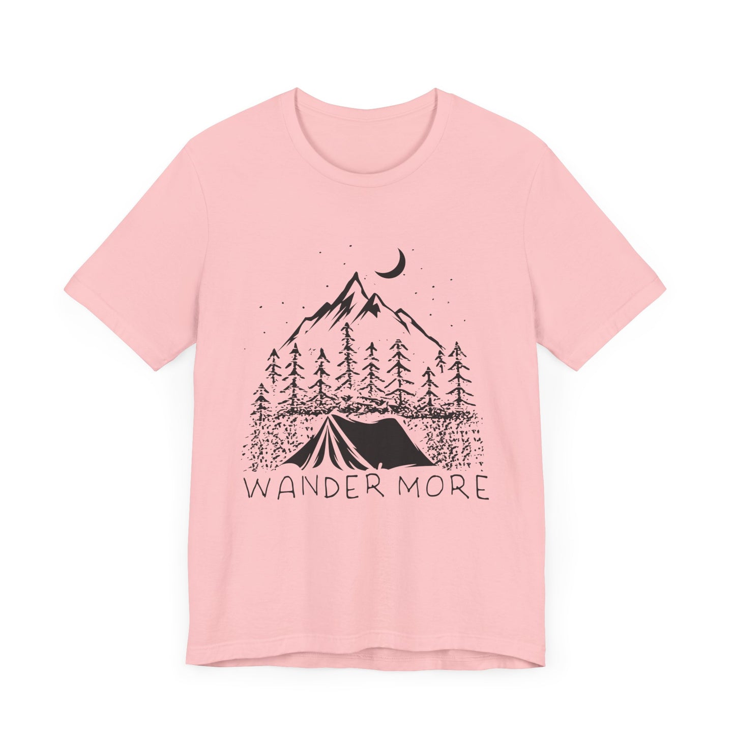 Camping: Wander More - Unisex Jersey Short Sleeve Tee