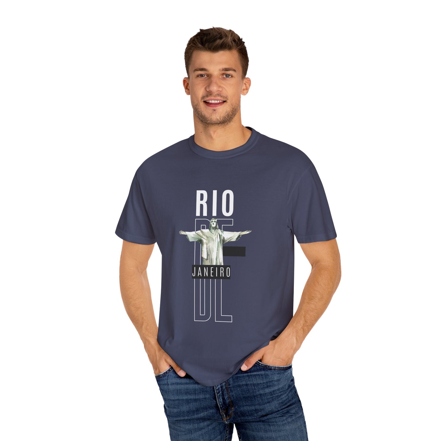 Rio de Janeiro Unisex Garment-Dyed T-Shirt - 12049