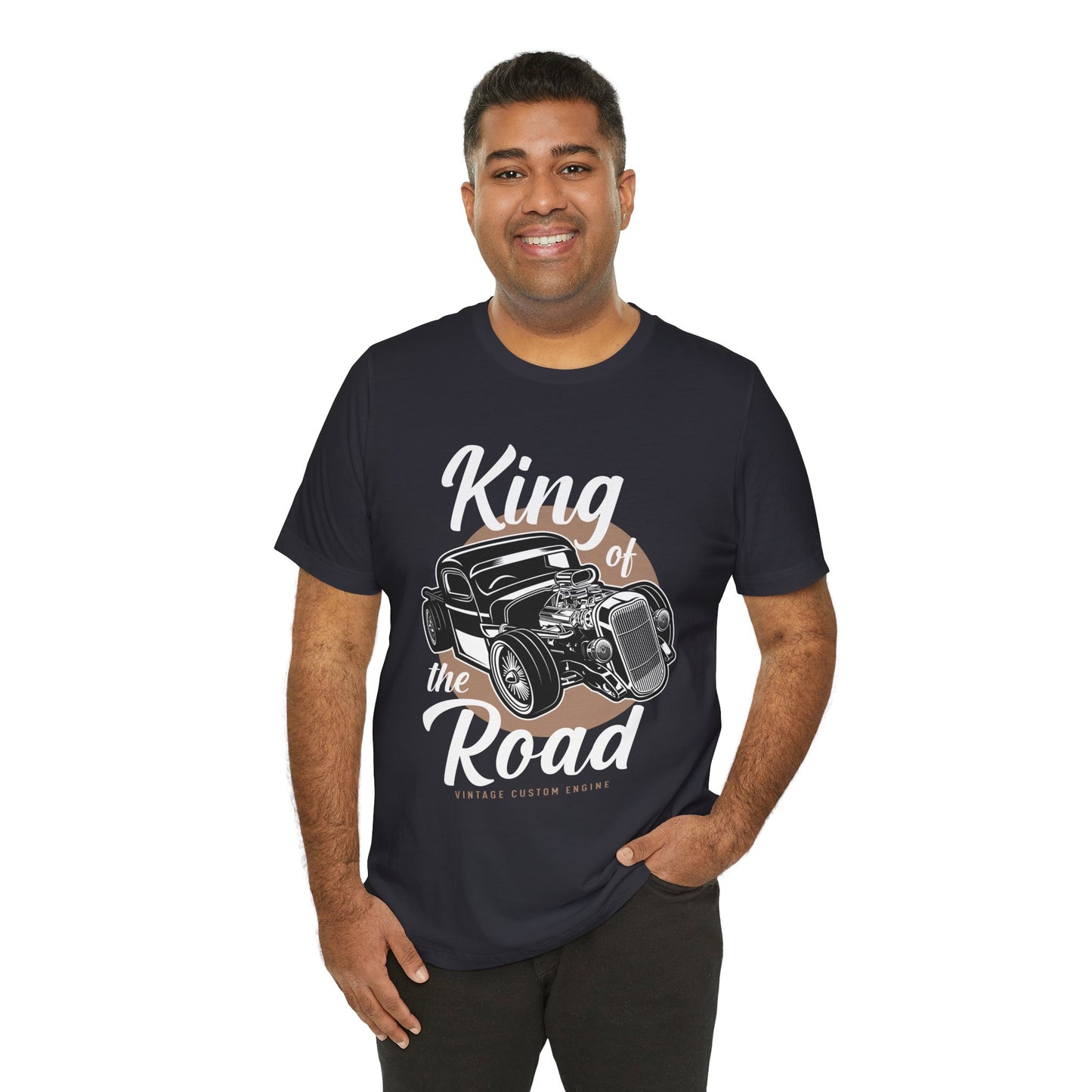 King of the Road, Vintage Custom Engine - Unisex Jersey Short Sleeve Tee - 13007