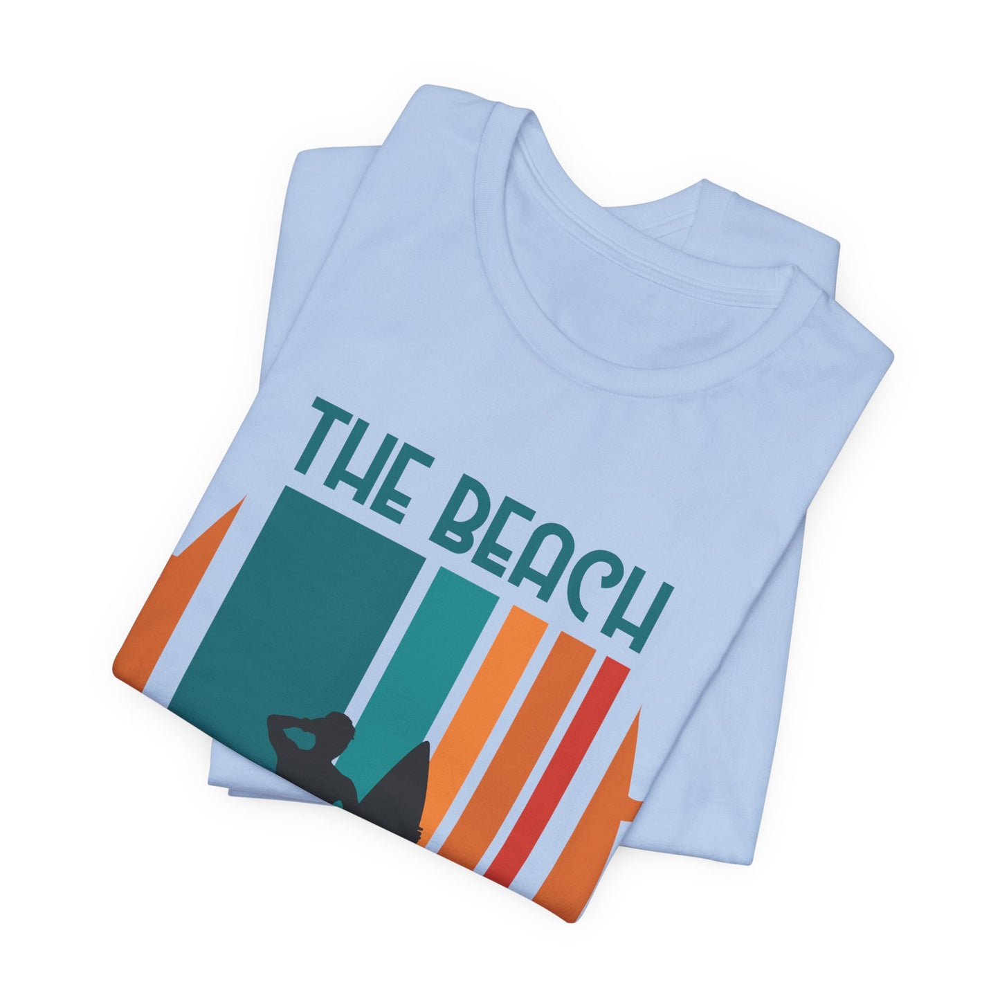 The Beach Is My Happy Place - Unisex Jersey Short Sleeve Tee