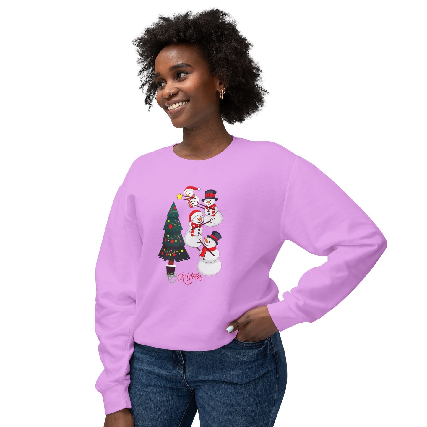 Snowmen - Unisex Lightweight Crewneck Sweatshirt - 10008