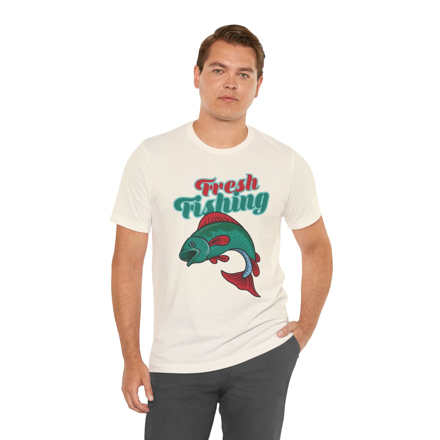 Fishing:  Fresh Fishing - Unisex Jersey Short Sleeve Tee - 13935