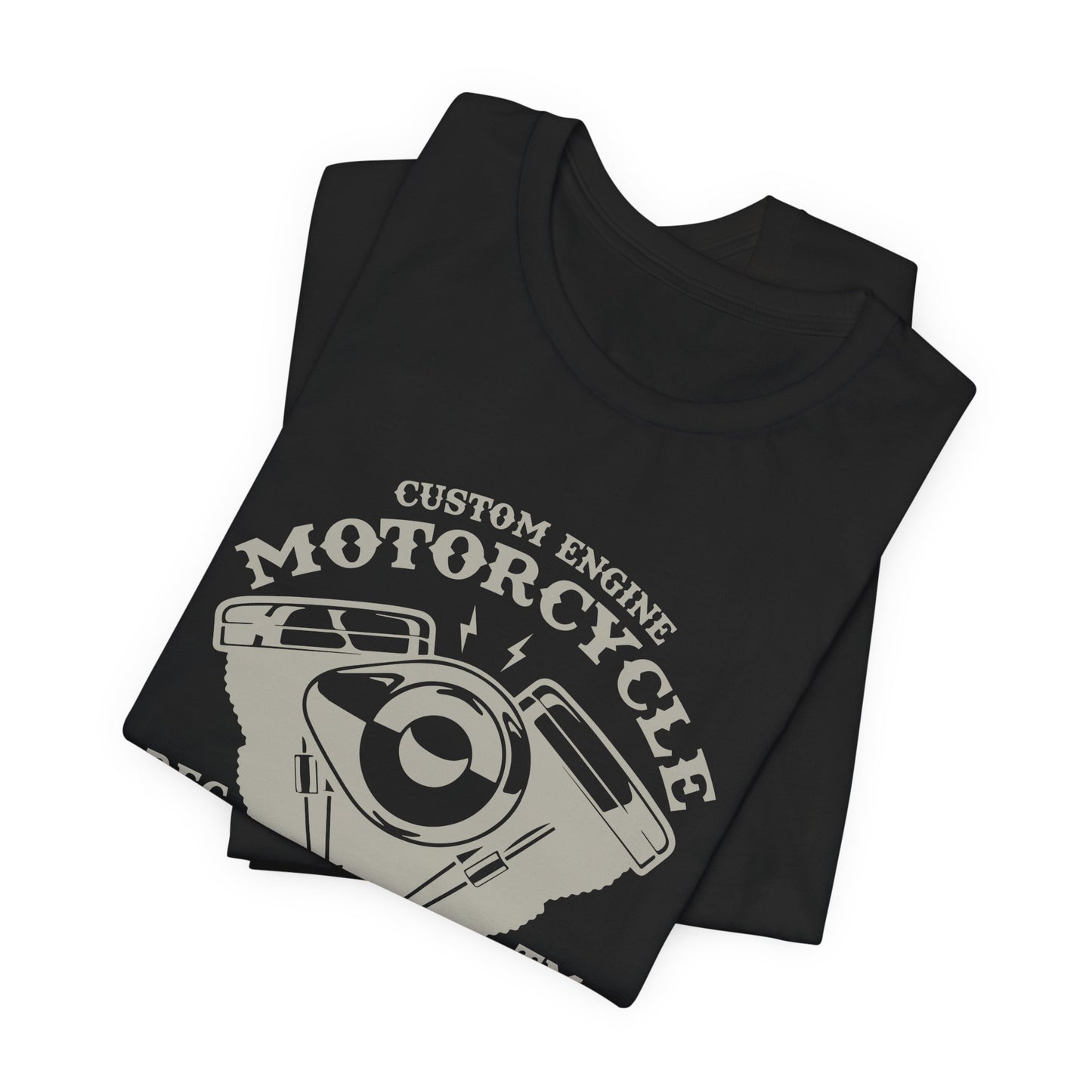 Custom Engine Motorcycle - Unisex Jersey Short Sleeve Tee - 13298