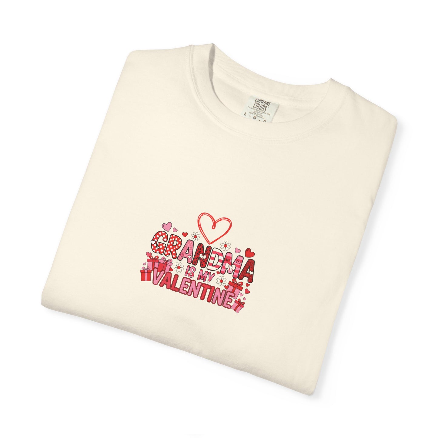 Grandma Is My Valentine – Cute Valentine Graphic T-Shirt  - 14735