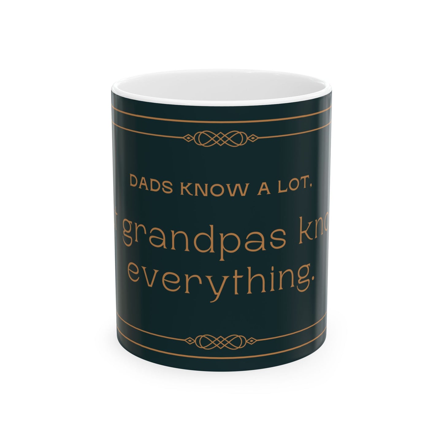 Grandpas Know Everything Ceramic Mug | Perfect Gift for Dads, Father's Day, Birthdays, Coffee Lovers, Funny Mugs - 14067