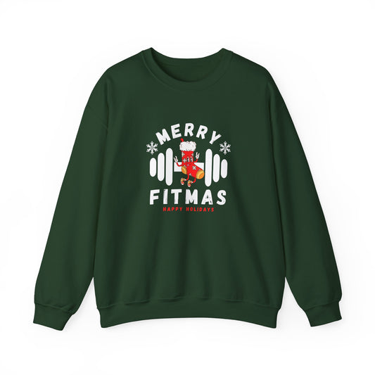 Merry Fitmas - Unisex Heavy Blend™ Crewneck Sweatshirt - 11198