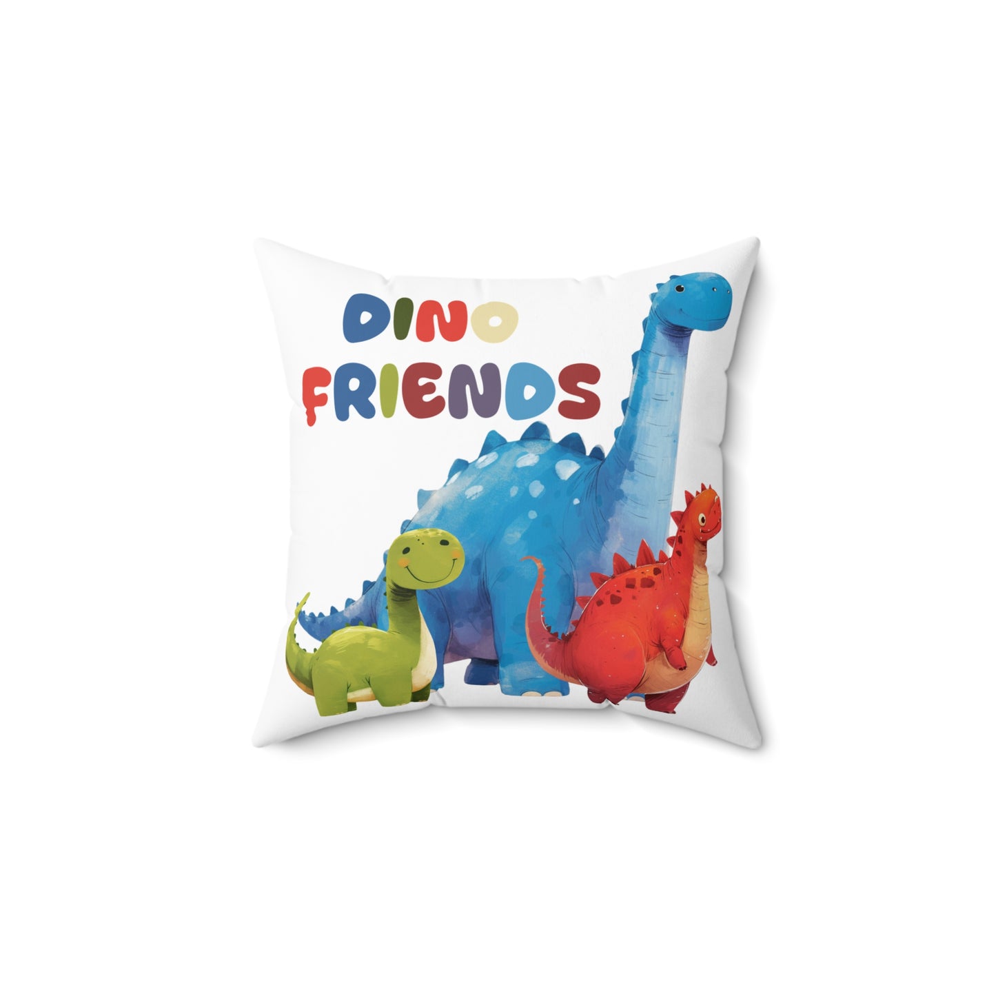 Kids: Dino Friends in Gobi - Spun Polyester Square Pillow