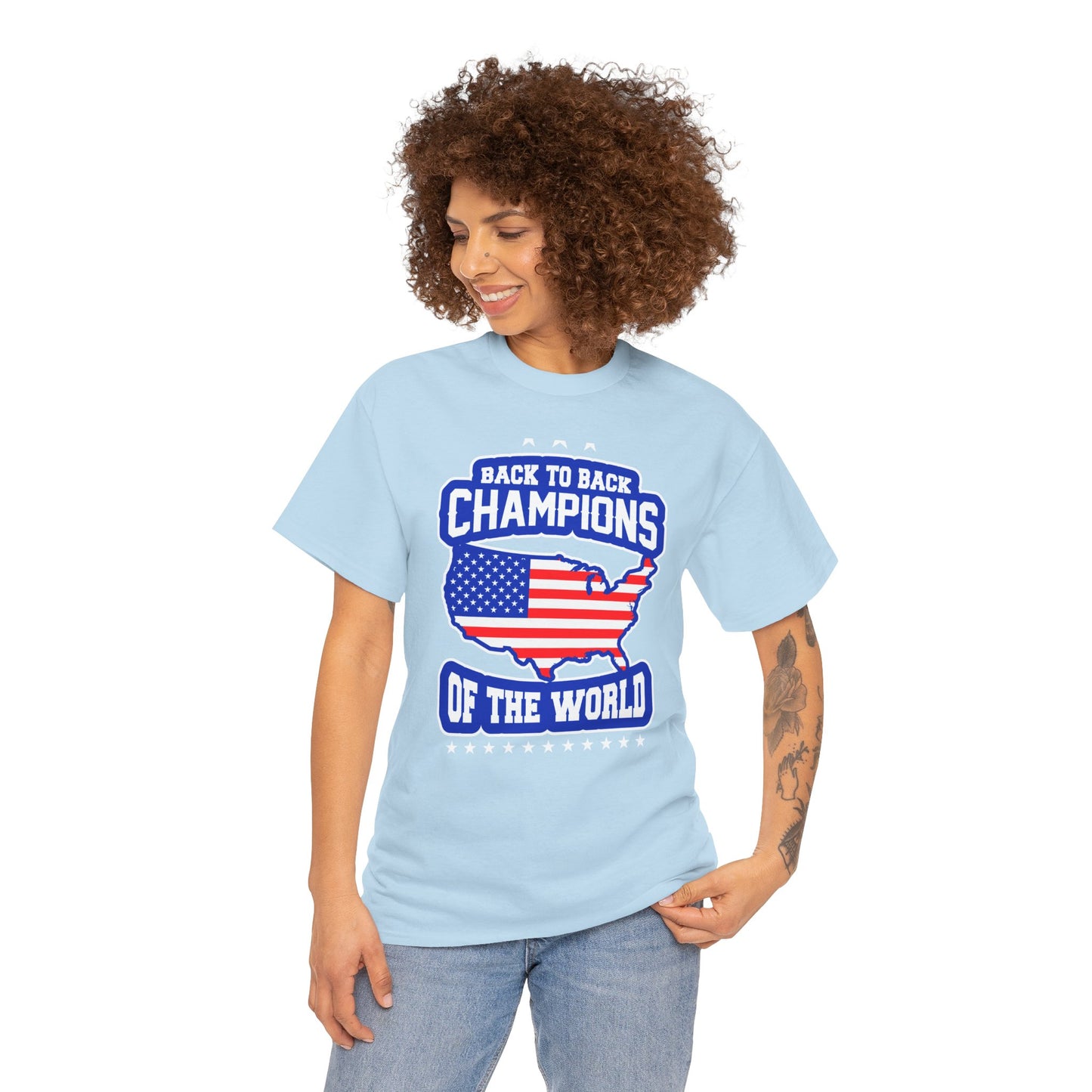 Back-to-Back Champions Unisex Tee | Perfect for Sports Fans, Casual Wear, Gifts, Fourth of July, BBQ Events - 13597