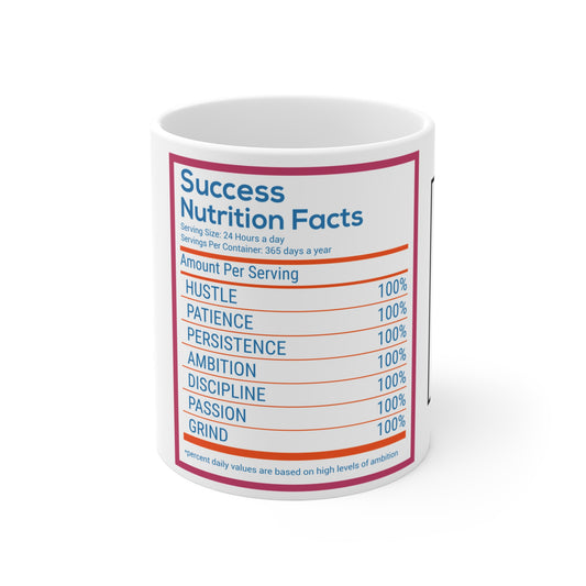 Success Nutrition Facts - Mug 11oz - 12511