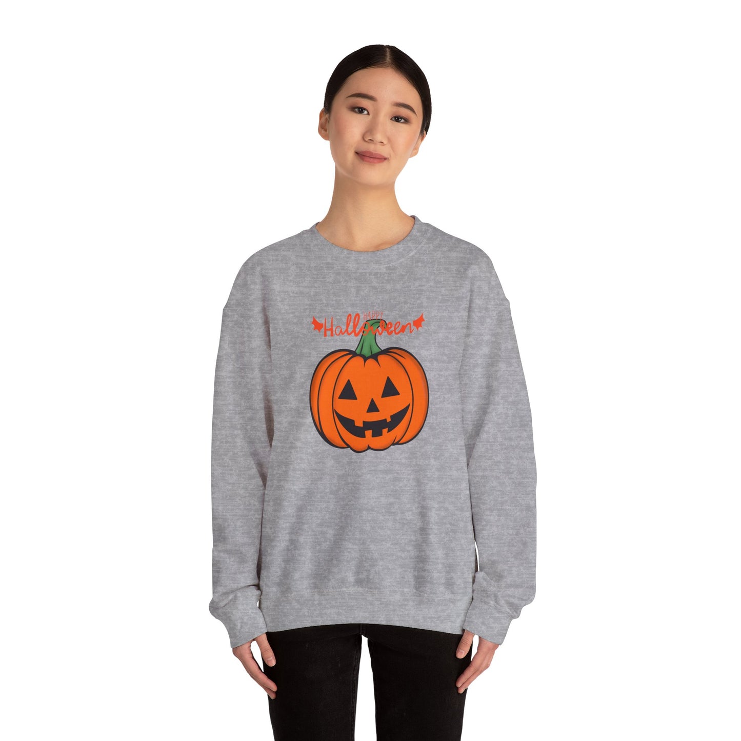 Happy Halloween, Big Pumpkin - Unisex Heavy Blend™ Crewneck Sweatshirt