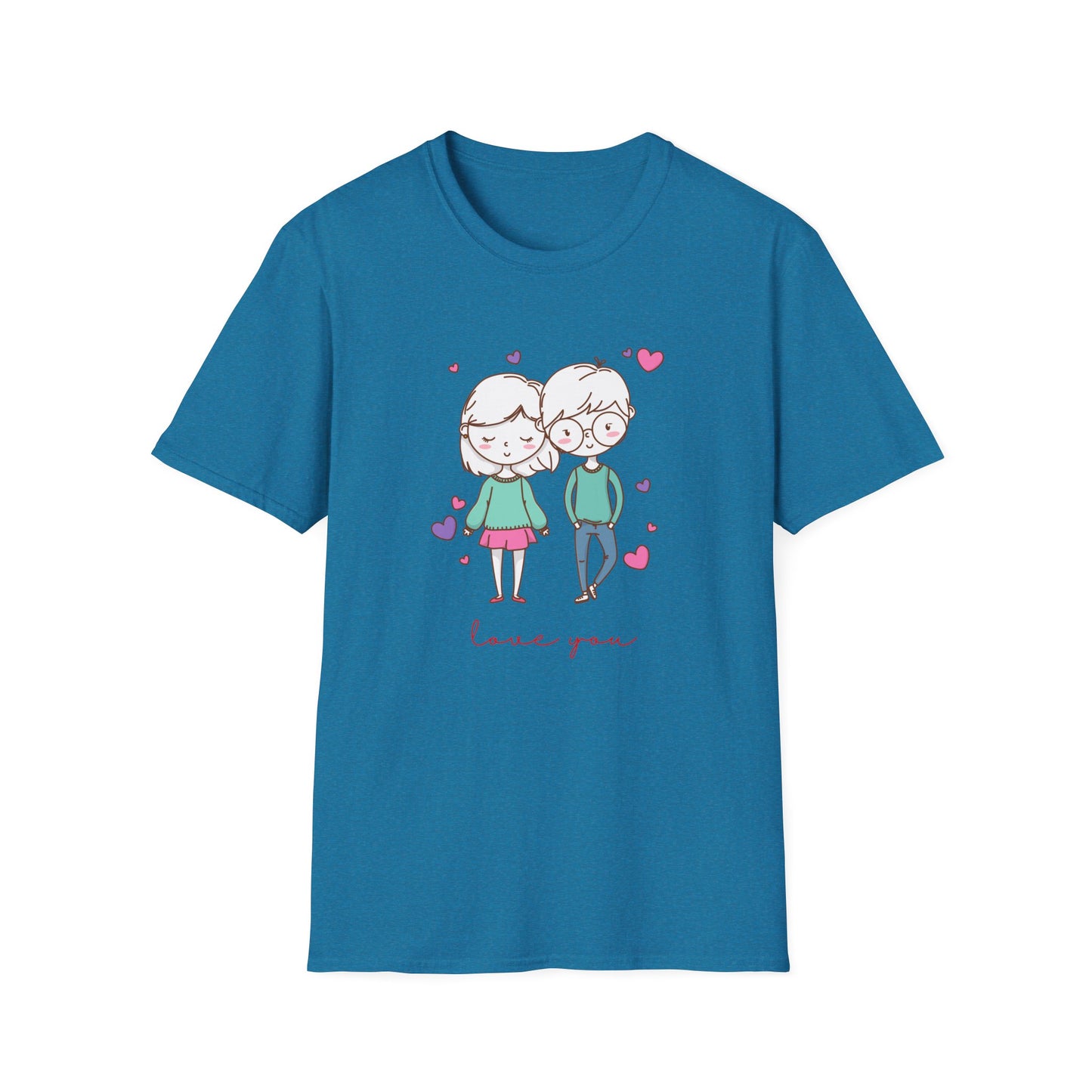 Cute Couple, Love You - Unisex Softstyle T-Shirt - 11528