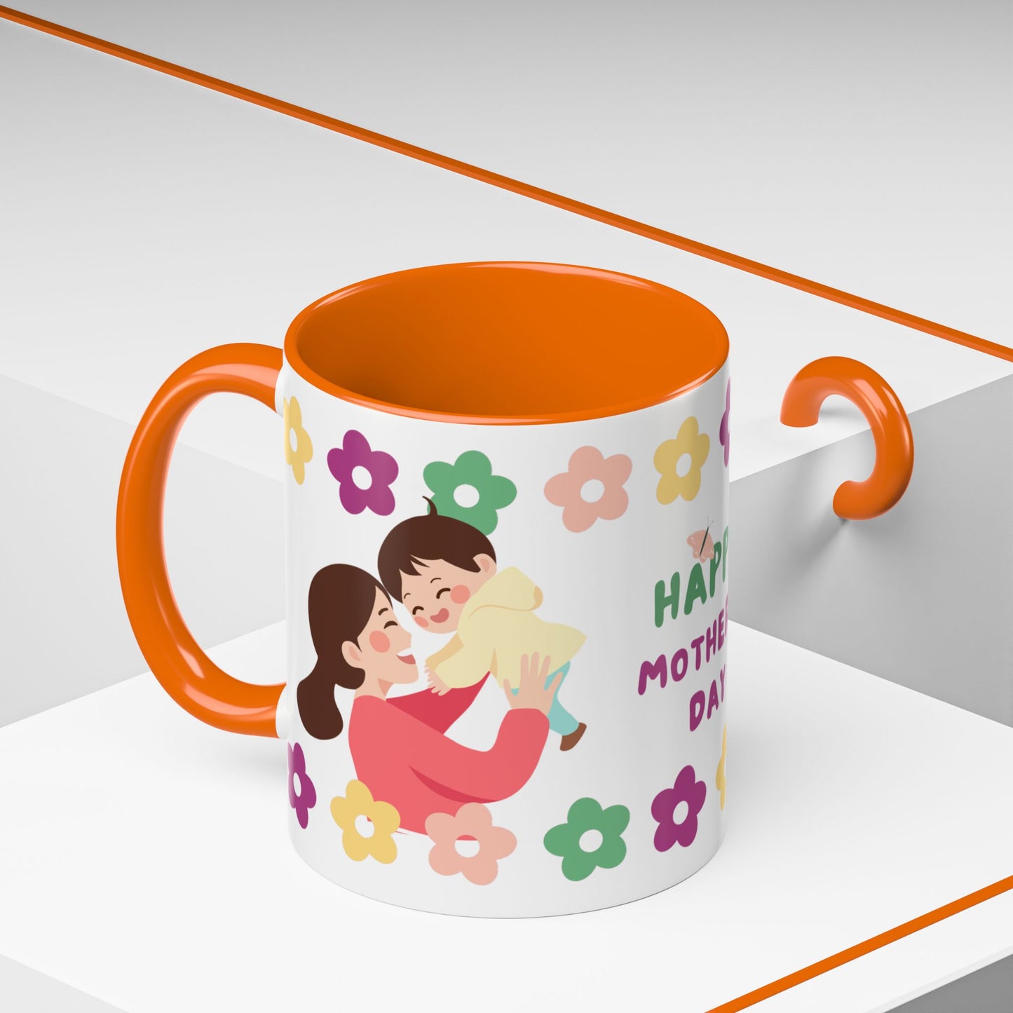 Happy Mother's Day Floral Accent Coffee Mug - 11/15oz - 12491