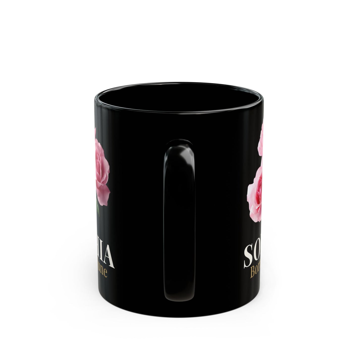 Personalized June Birth Flower Mug – Custom Name Rose Mug, Born in June Birthday Gift for Her -  14900