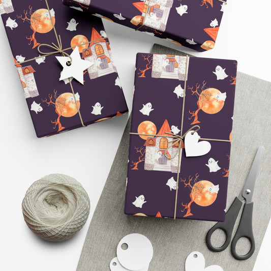 Halloween House - Gift Wrap Papers