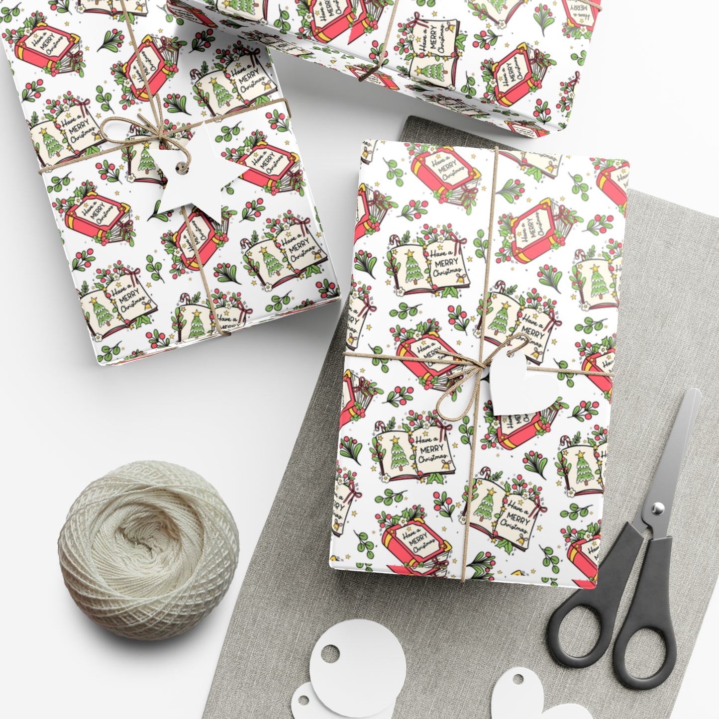 Have A Merry Christmas Books - Gift Wrap Papers - 10287
