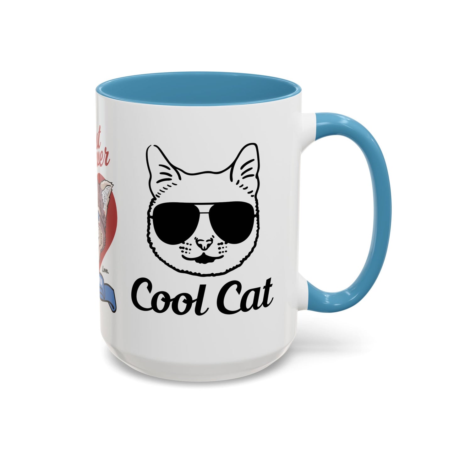 Best Ever Cat Mama - Accent Coffee Mug (11, 15oz)