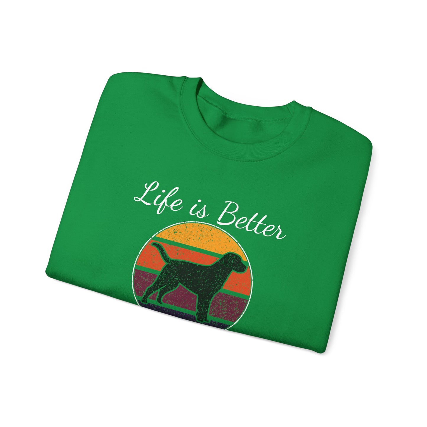 Life is Better With Dogs - Unisex Heavy Blend™ Crewneck Sweatshirt