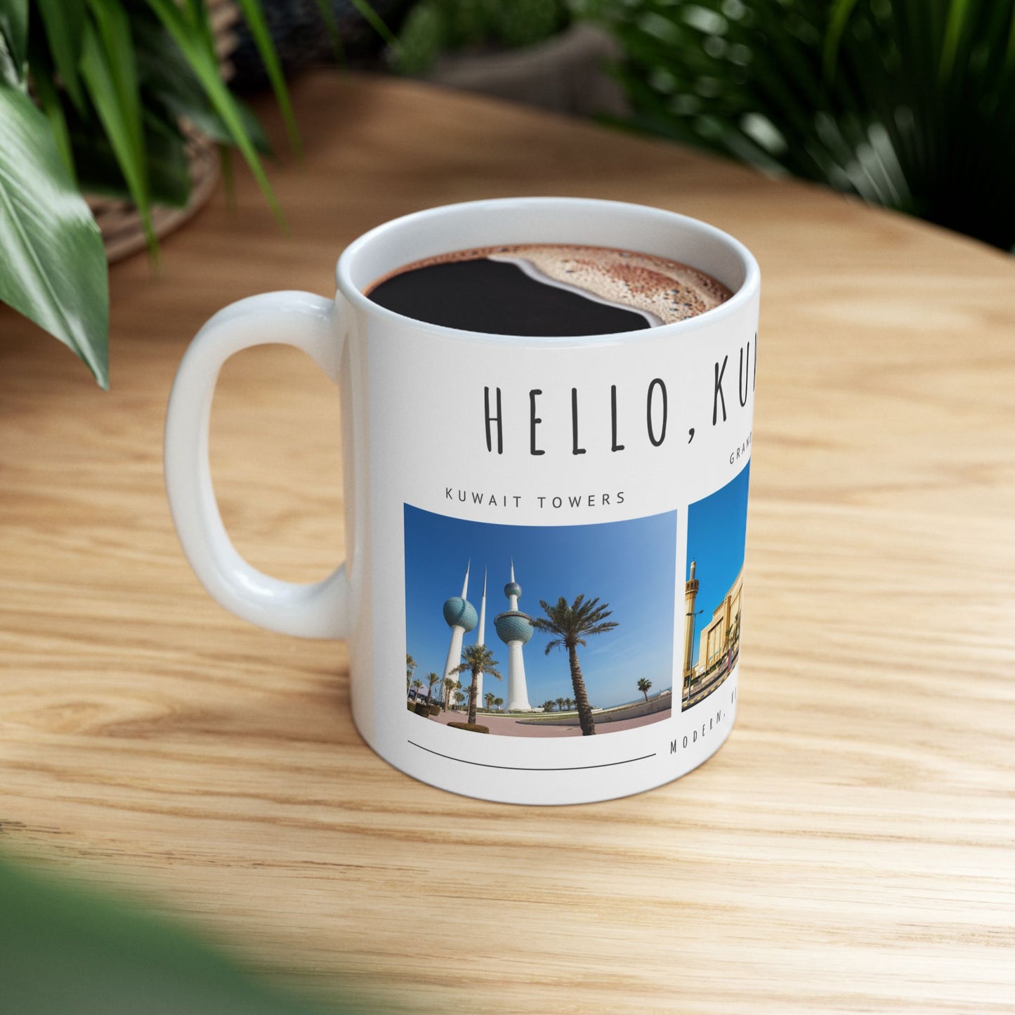 Hello, Kuwait City! Ceramic Mug - 11oz & 15oz Options - 12180