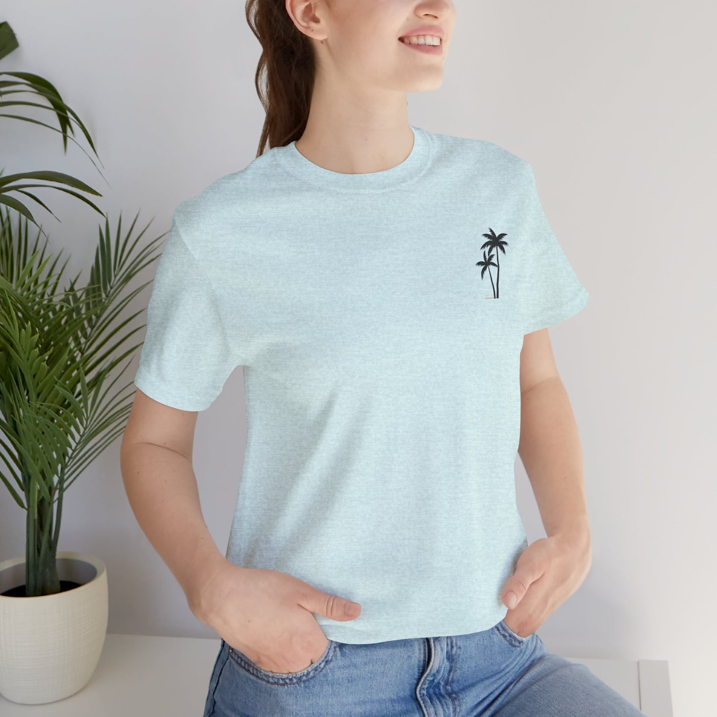 Summer, Palm Tree - Unisex Jersey Short Sleeve Tee - 13317