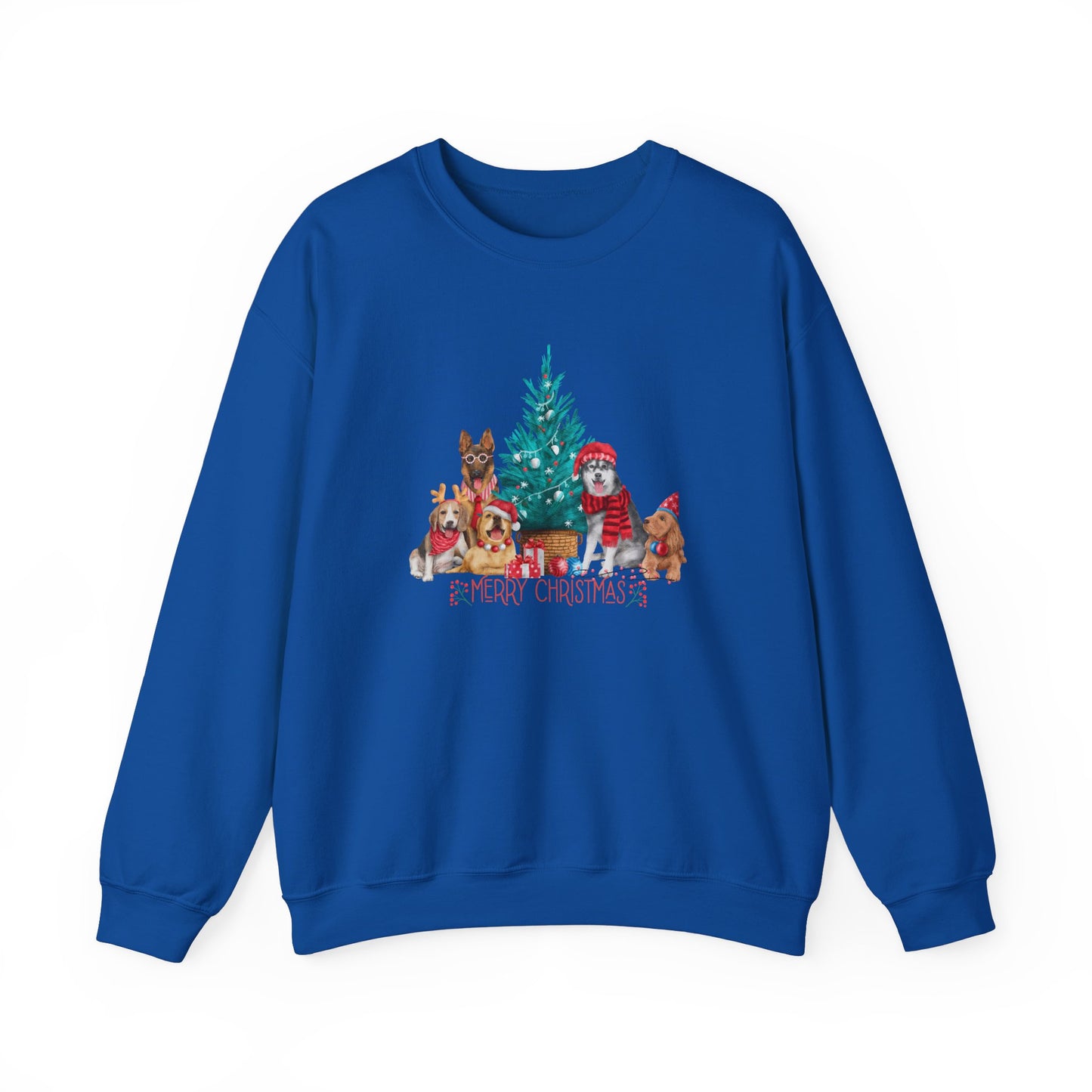 Merry Christmas, Dogs - Unisex Heavy Blend™ Crewneck Sweatshirt - 10265