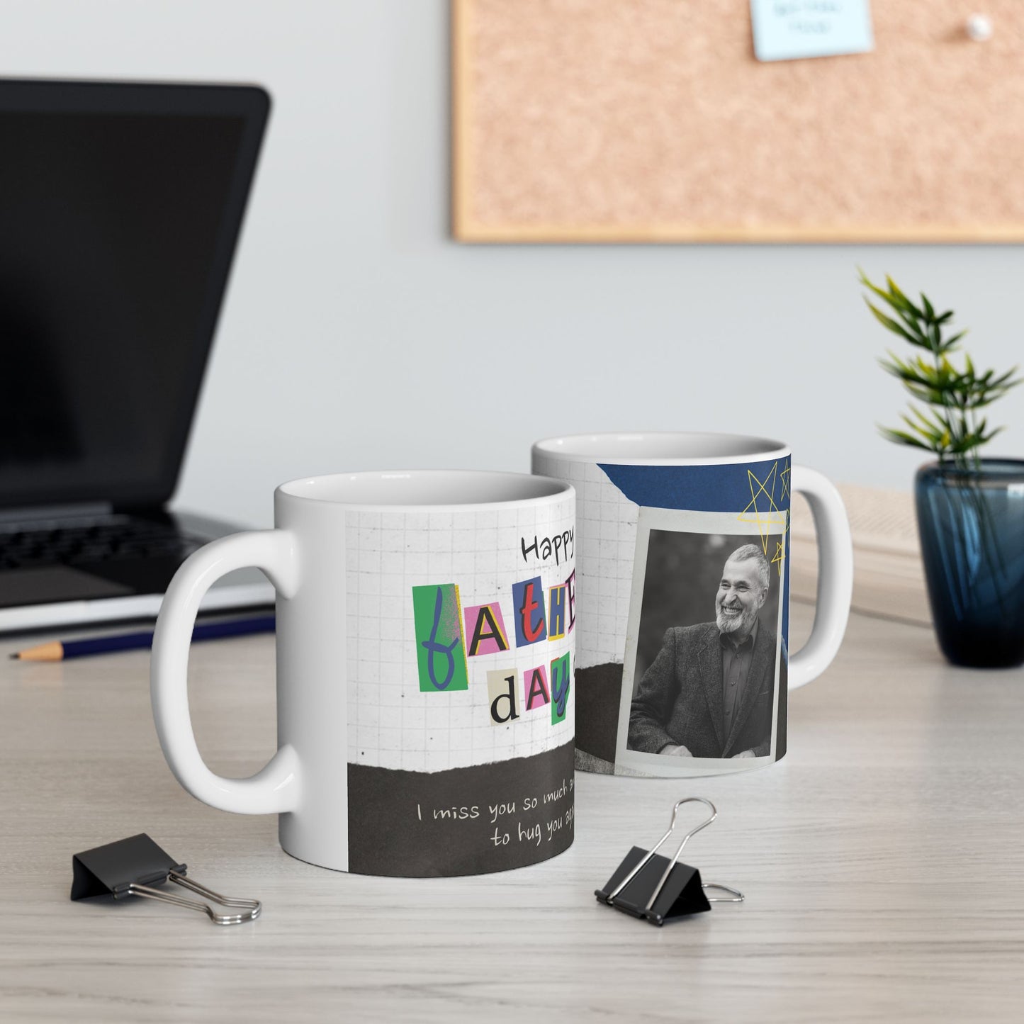 Personalized Father's Day Mug, Custom Ceramic Gifts for Grandpa, Unique Coffee Cup - 14064