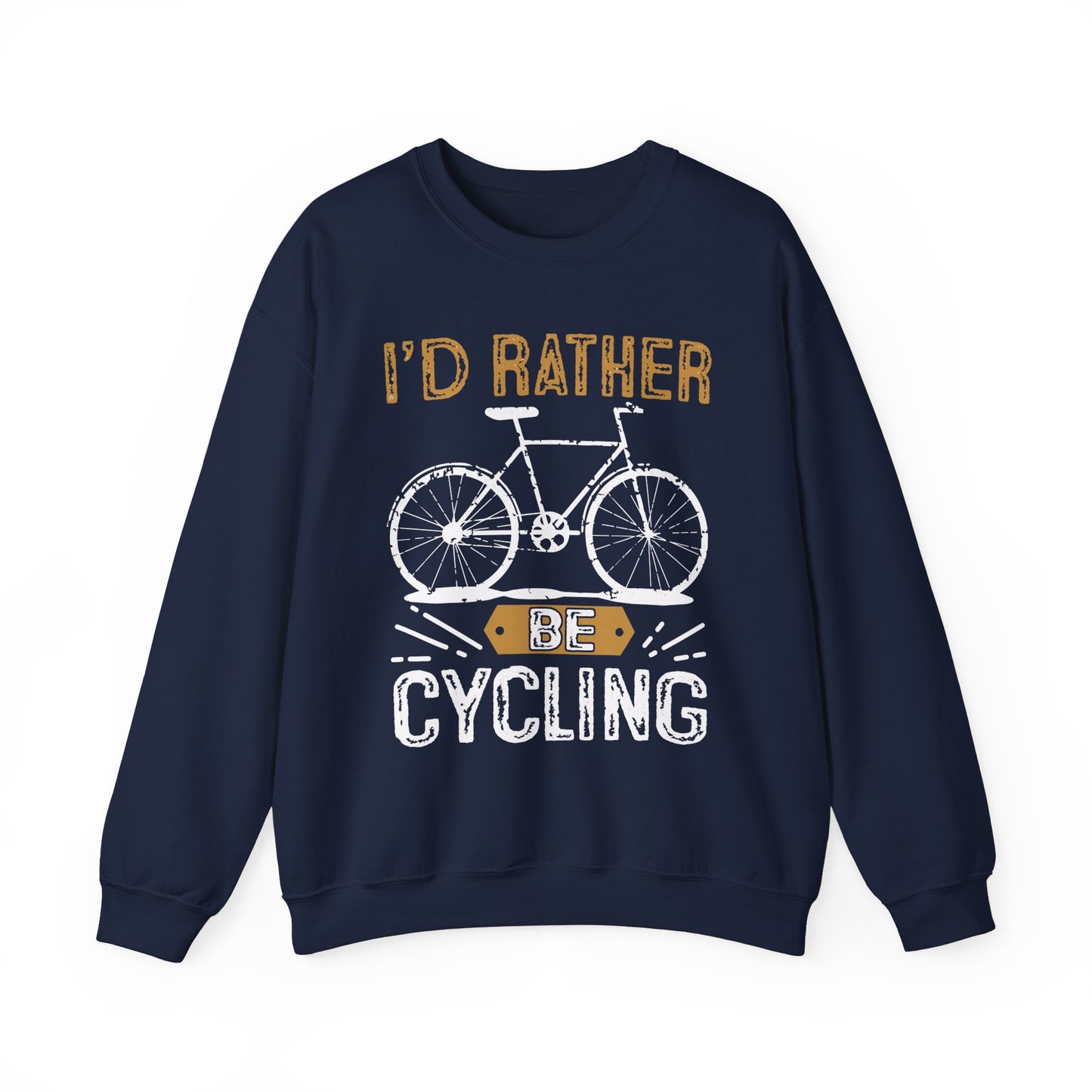 I'd Rather Be Cycling - Unisex Heavy Blend™ Crewneck Sweatshirt