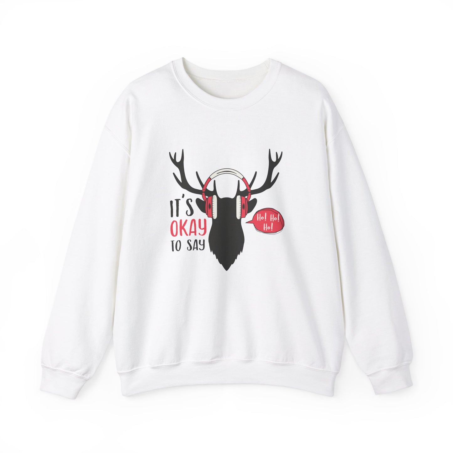 It's Ok To Say Ho Ho! - Unisex Heavy Blend™ Crewneck Sweatshirt