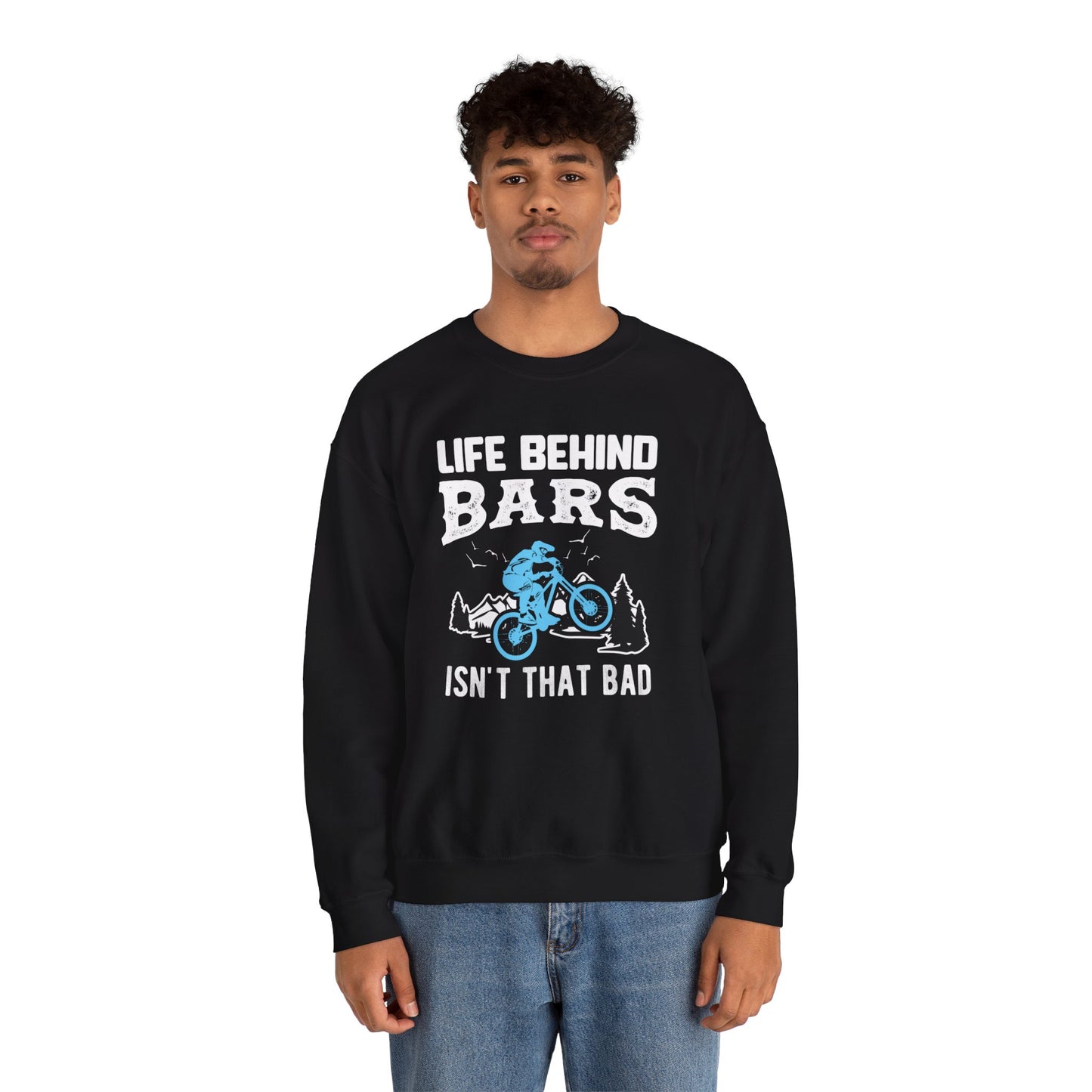 Bicycle: Life Behind Bars Isn't That Bad - Unisex Heavy Blend™ Crewneck Sweatshirt