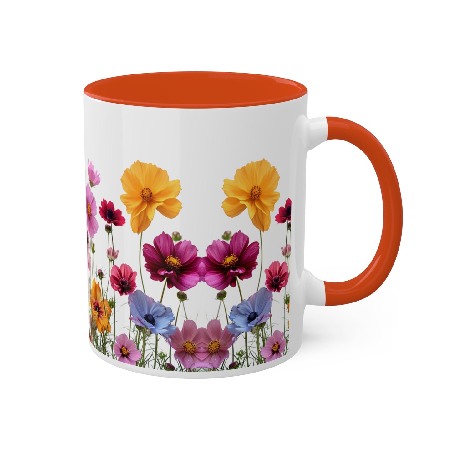 Bright Flowers - Colorful Mugs, 11oz