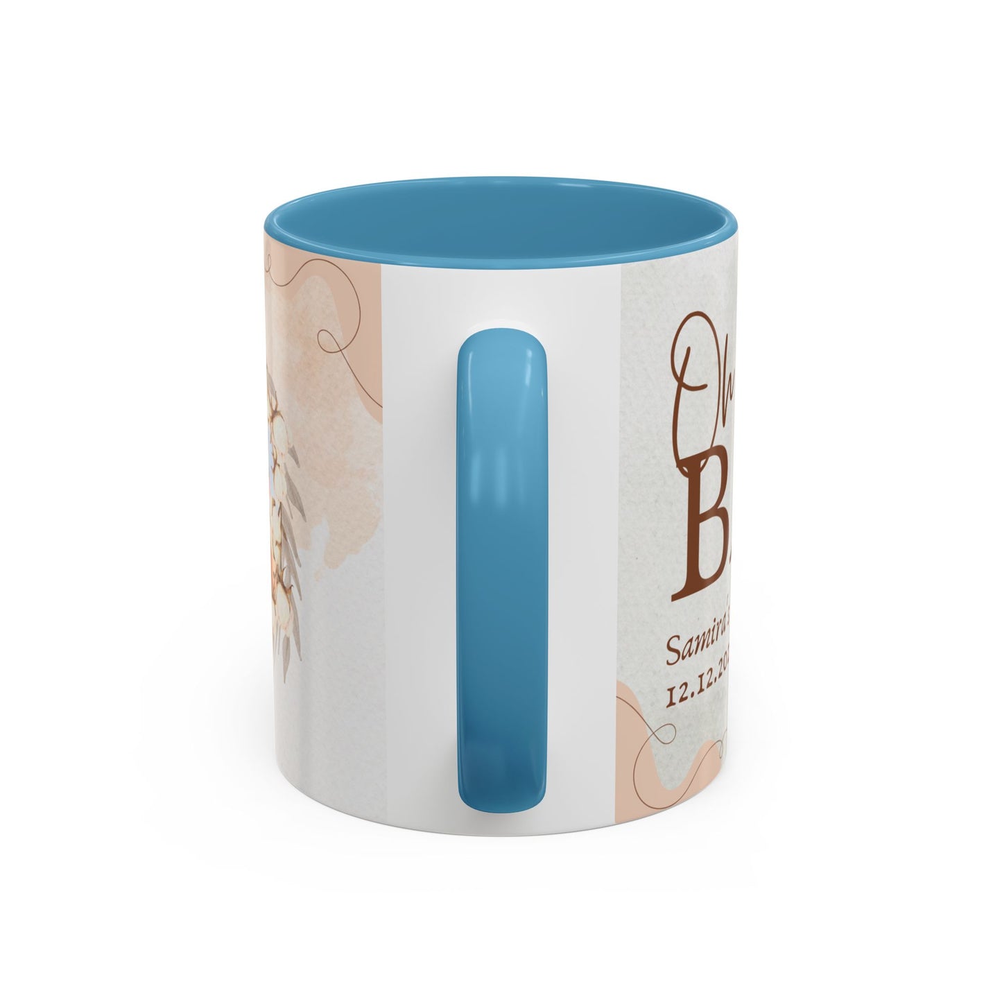 Oh Baby, Samira's Baby Shower, Customizable - Accent Coffee Mug (11, 15oz) - 10882