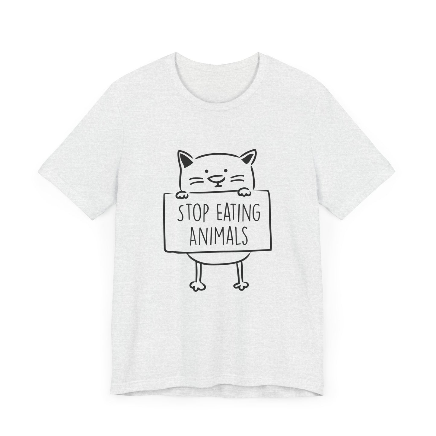 Vegan: Stop Eating Animals - Unisex Jersey Short Sleeve Tee