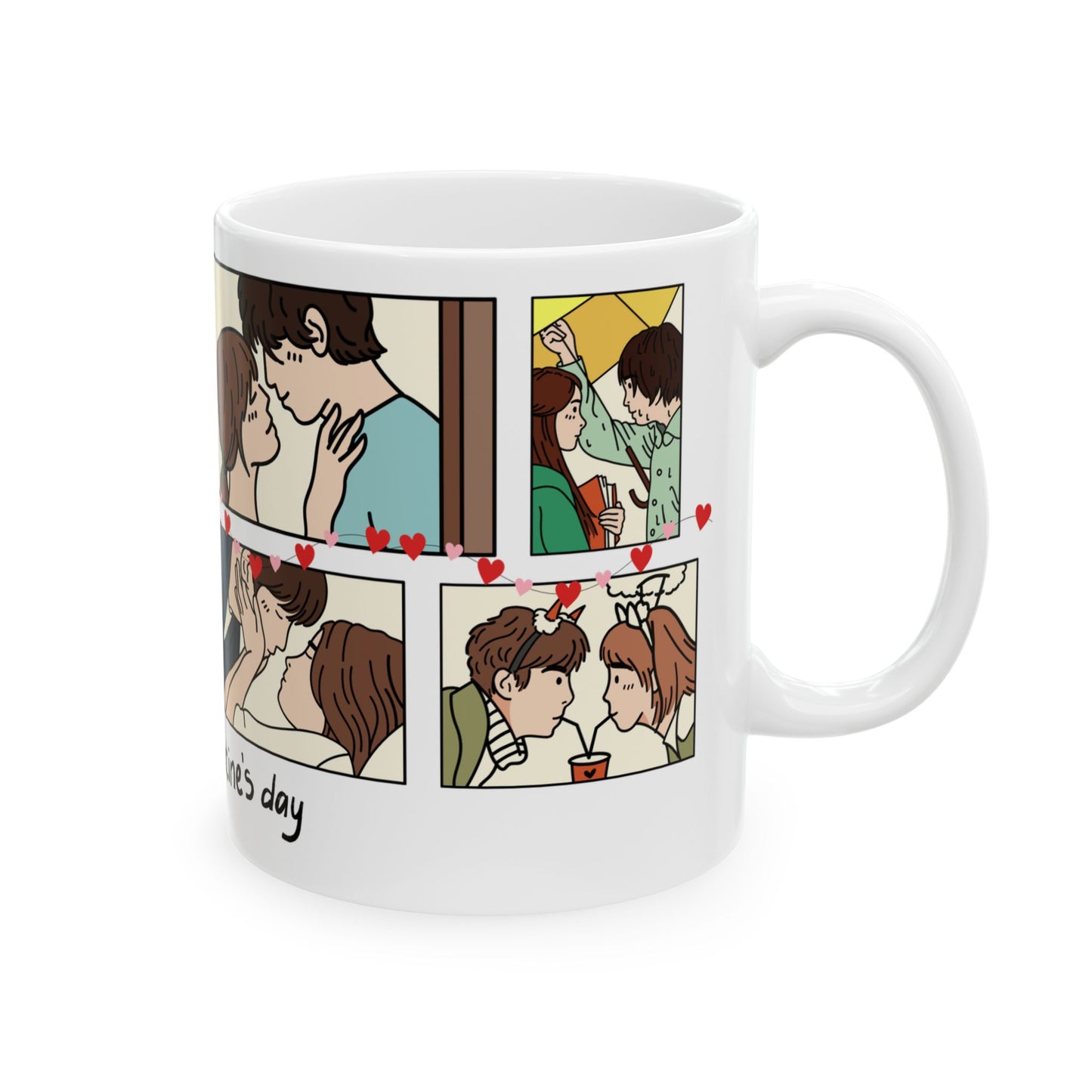 Happy Valentine's Day - Ceramic Mug, (11oz, 15oz) - 11575