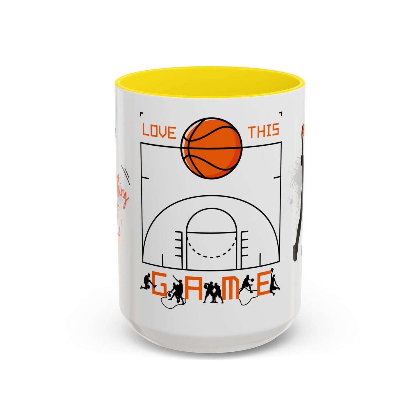 Love This Game, Basketball - Accent Coffee Mug (11, 15oz) - 10718