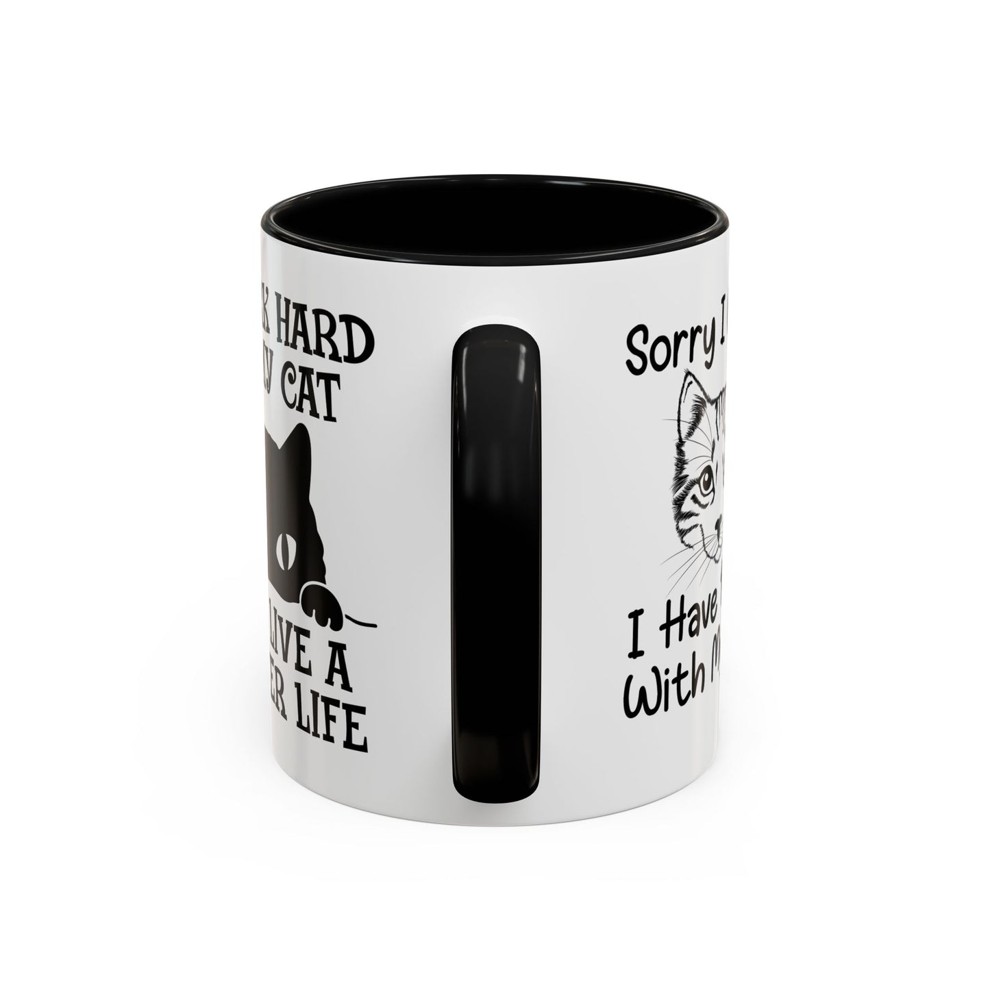 It's True Dogs Are Loyal, But Cats Don't Tell The Police Where You Hide Your Things - Accent Coffee Mug (11, 15oz)