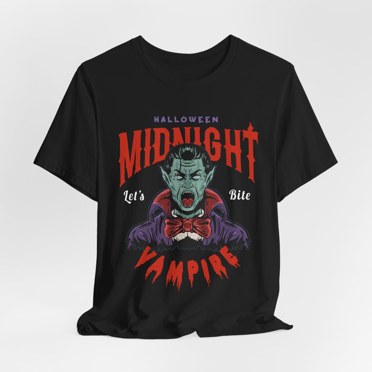 Halloween Midnight, Let's Bite Vampire - Unisex Jersey Short Sleeve Tee - 12937