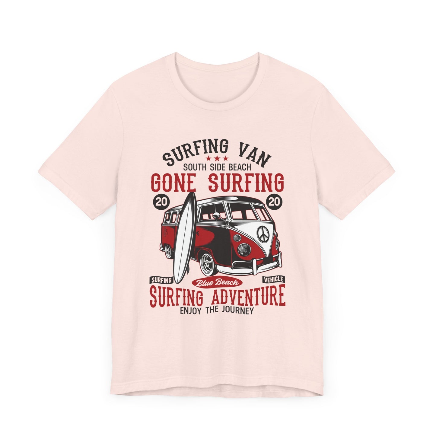 Surfing Van, Surfing Adventure - Unisex Jersey Short Sleeve Tee - 12613