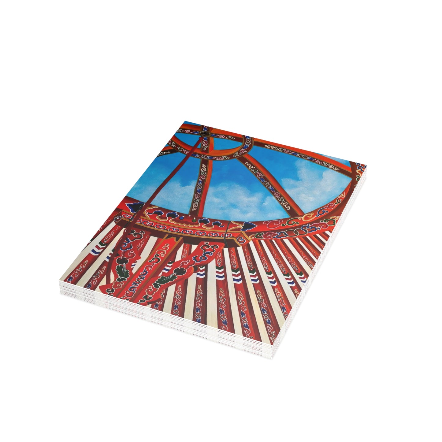 Mongol Yurt Top - Postcard Bundles (envelopes included)