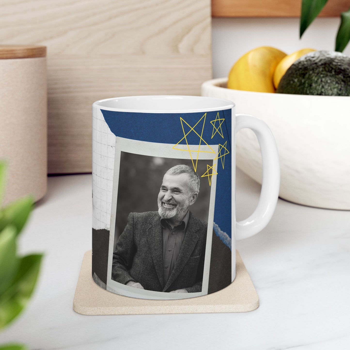 Personalized Father's Day Mug, Custom Ceramic Gifts for Grandpa, Unique Coffee Cup - 14064