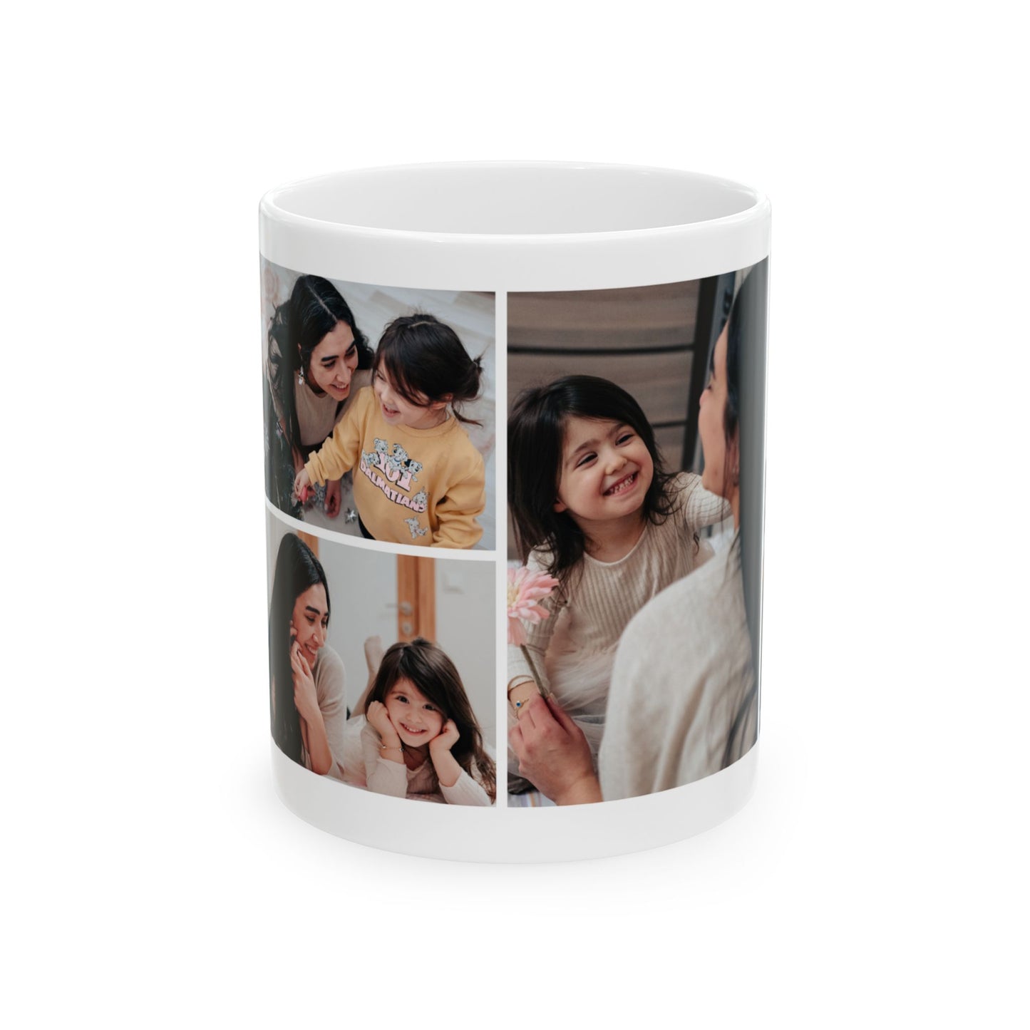Mom, You're The Best, Mom & Daughter's Photos, Customizable - Ceramic Mug, (11oz, 15oz) - 11029