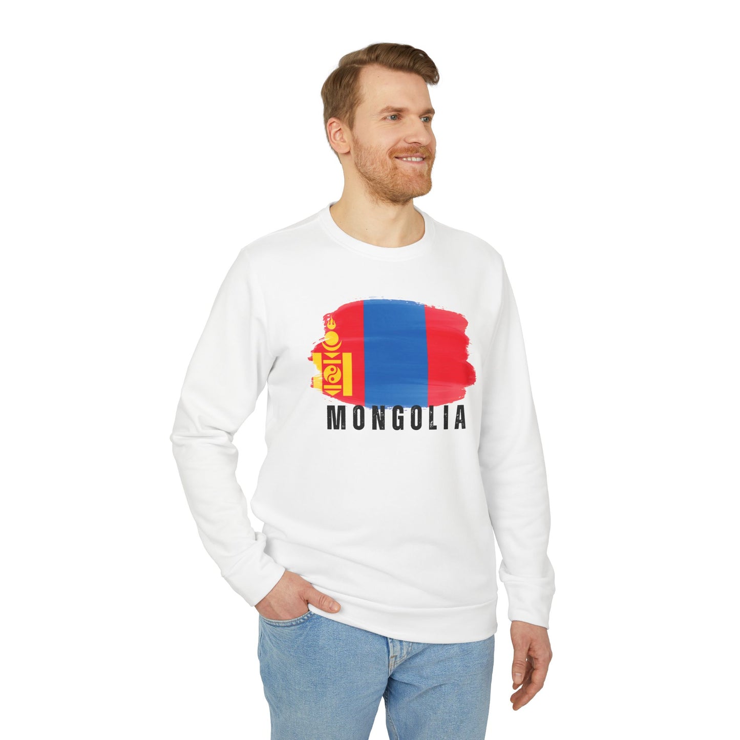 Mongolia - Adidas Unisex Fleece Crewneck Sweatshirt