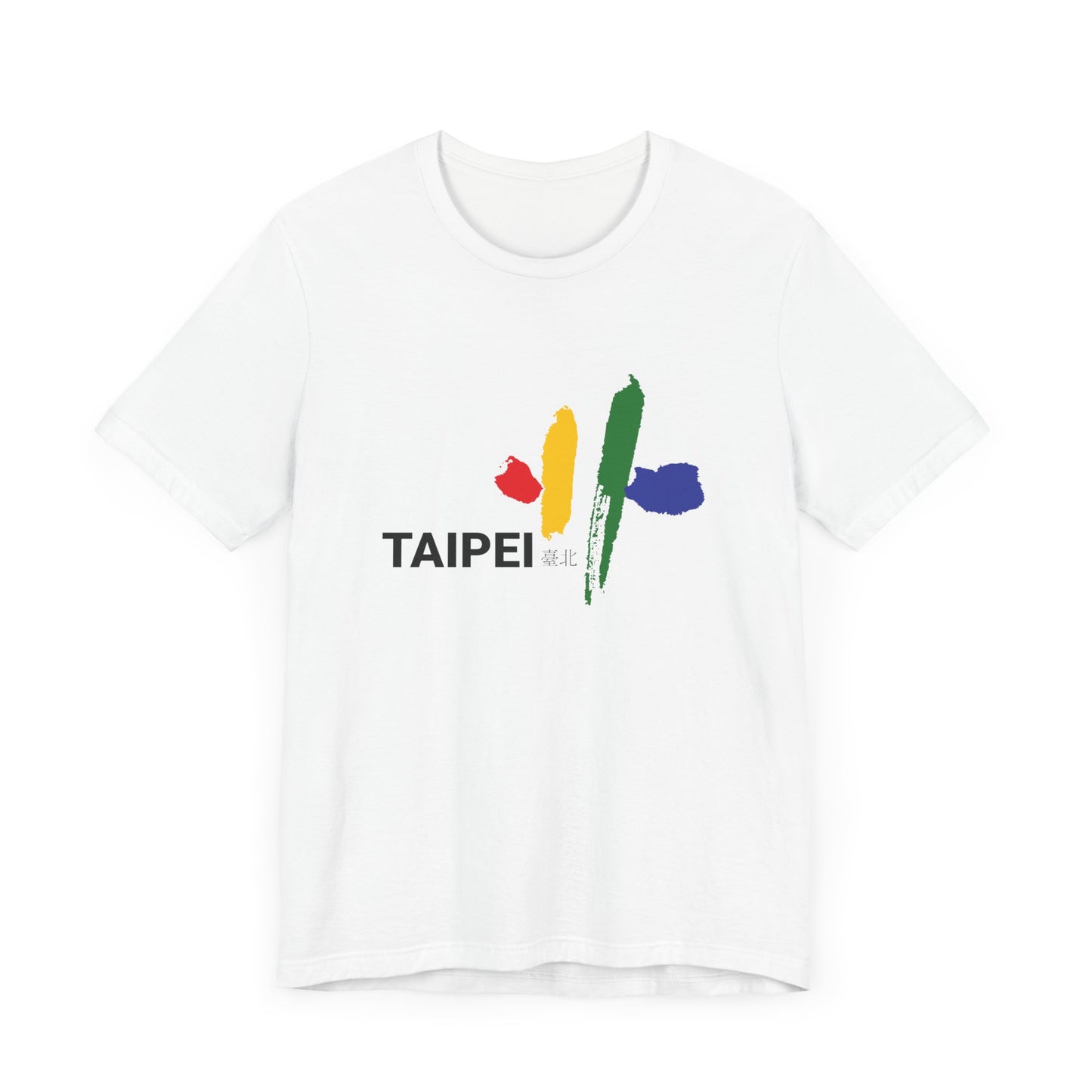Taipei Artistic Unisex Tee - Colorful Graphic Short Sleeve Shirt - 12245