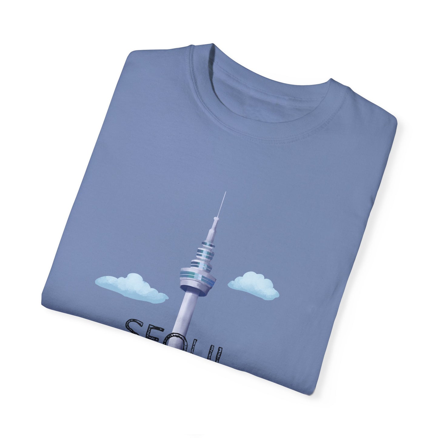Seoul Skyline Unisex T-Shirt - Casual Travel Tee - 12046