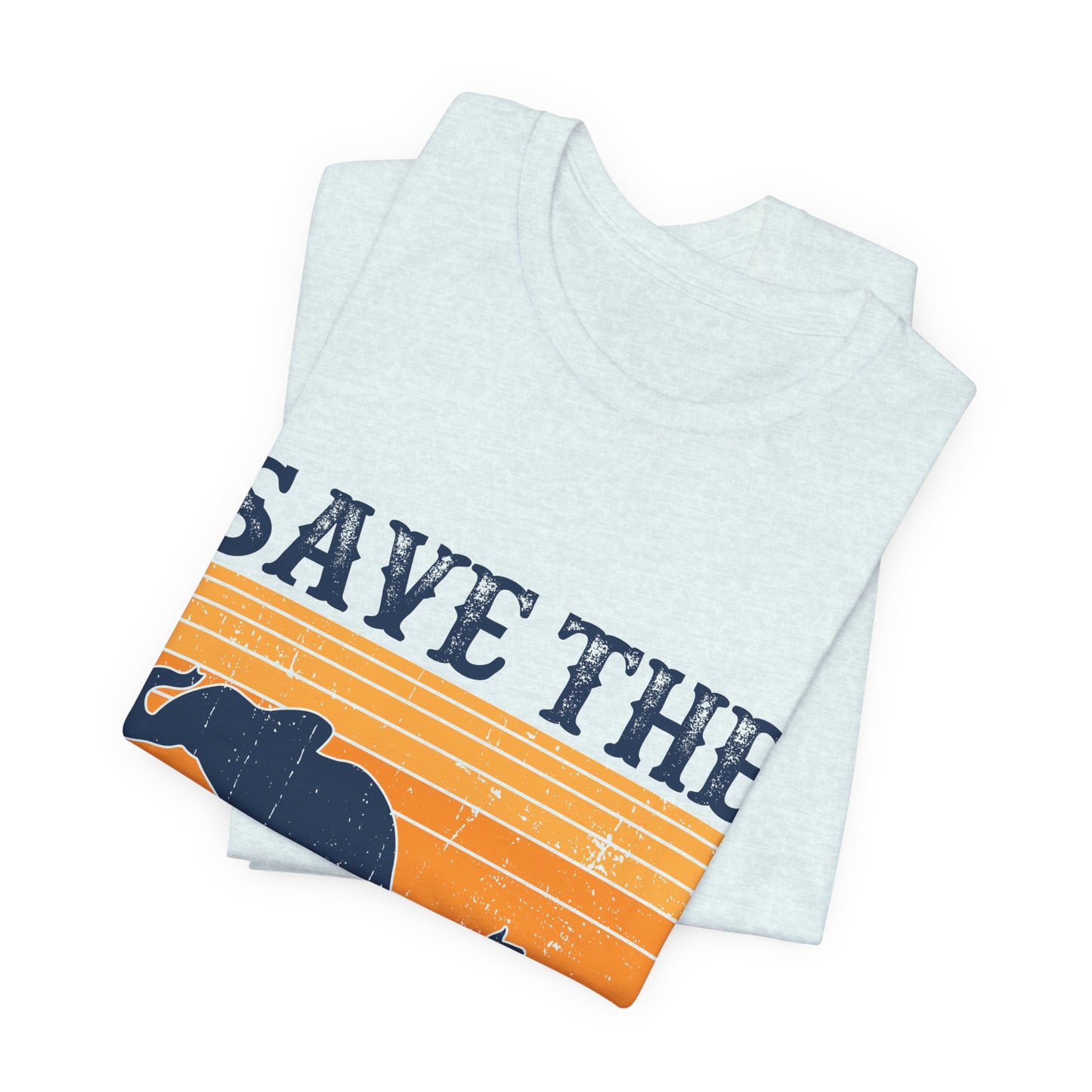 Vegan: Save The Elephants - Unisex Jersey Short Sleeve Tee