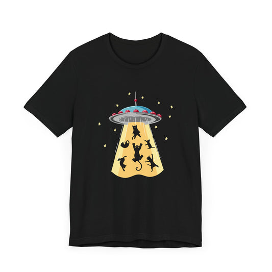 Galactic Cat Crew - Unisex Jersey Short Sleeve Tee