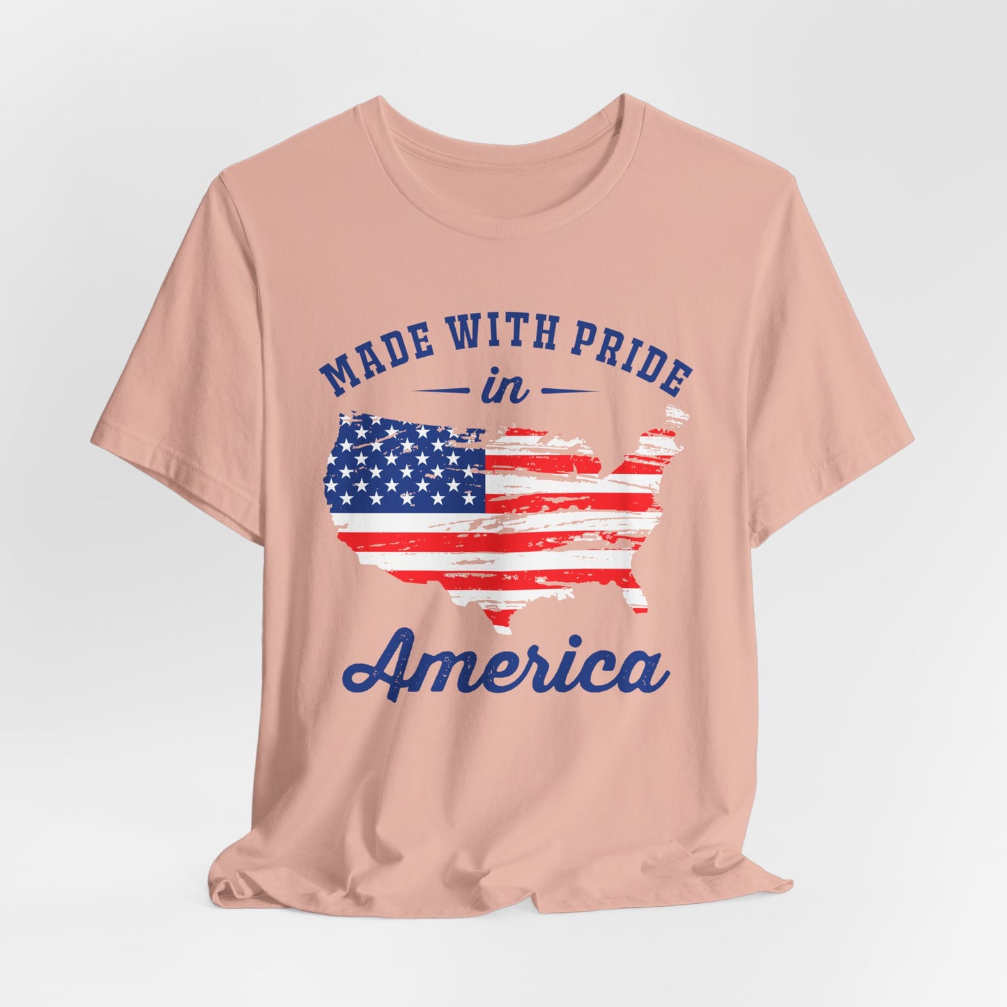 American Pride Unisex Tee, Patriotic Shirt, USA Pride Tee, Independence Day Apparel, Gift for Veterans, Summer Fashion - 13693