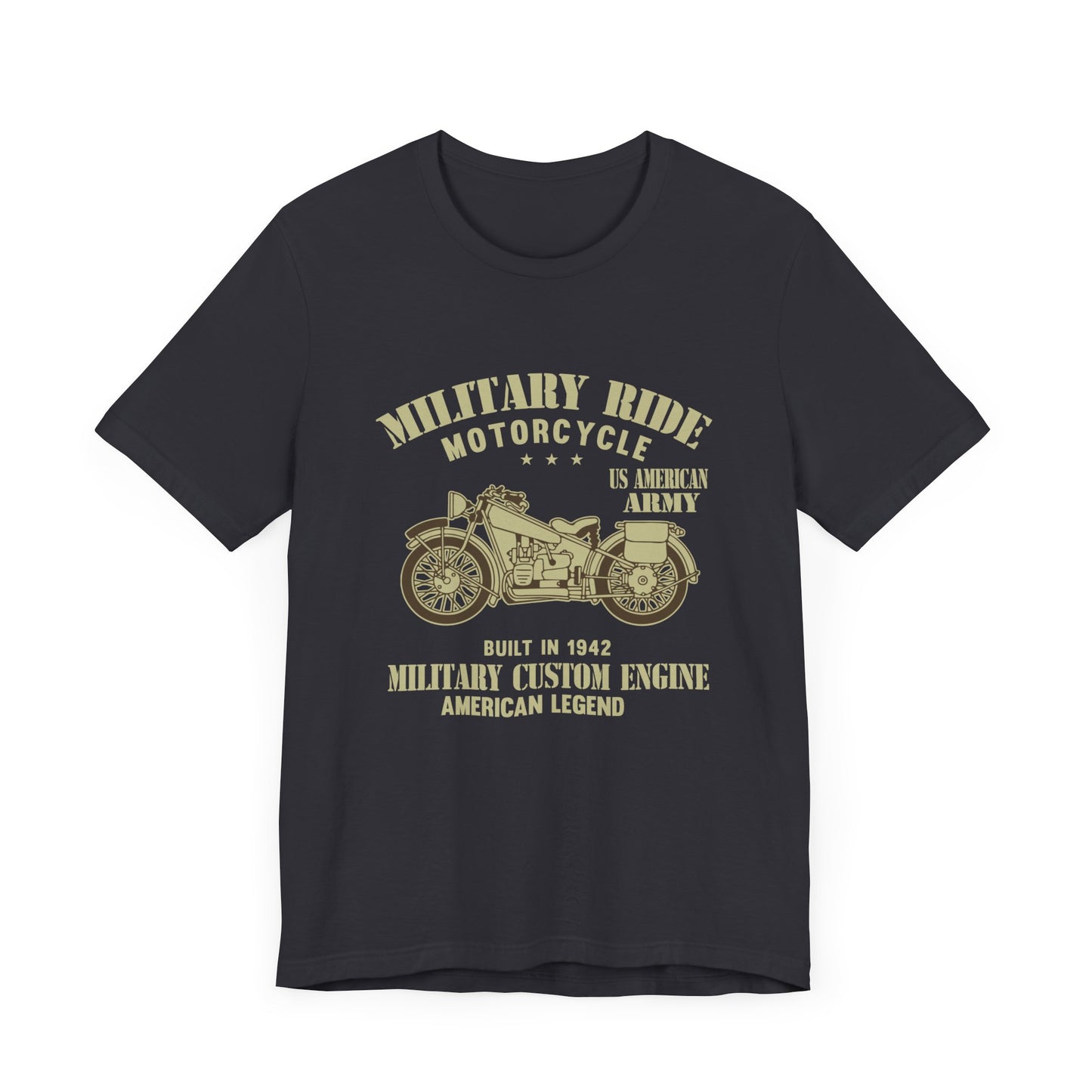 Military Ride Motorcycle - Unisex Jersey Short Sleeve Tee