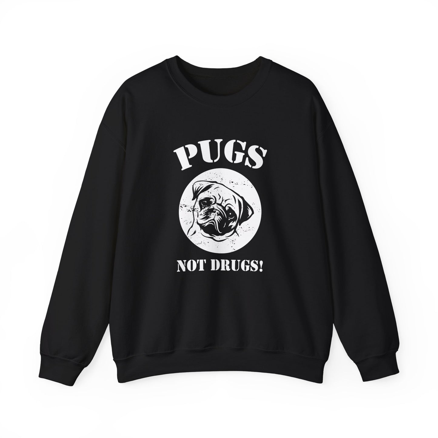 Pugs Not Drugs - Unisex Heavy Blend™ Crewneck Sweatshirt