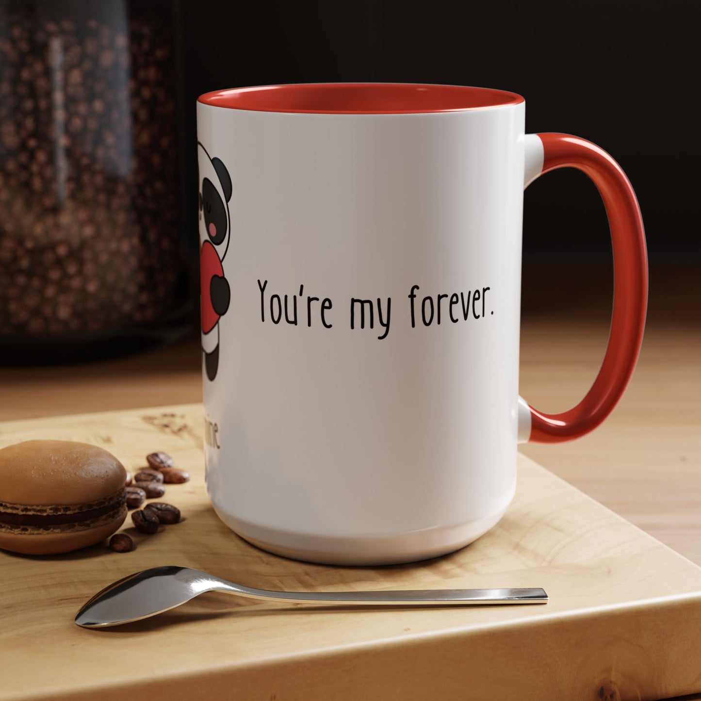 Panda, Be Mine - Accent Coffee Mug (11, 15oz) - 11431